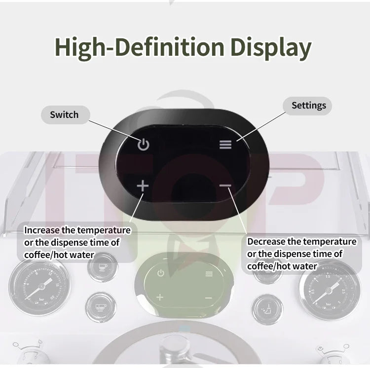 ITOP 2800W Coffee Machine Stepless Pressure Profiling Auto Milk Frothing 58mm Commercial Group CMDR2650
