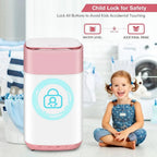 Portable Washing Machine 8 Lbs Capacity with Builtin Drain Pump Compact FullAutomatic Laundry Washer Featuring 6 Programs and 6
