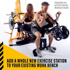 Fitness Workbench Curl Weight Machine Attachments, 200 lbs. Capacity - Effective Bicep Exercise Equipment for All Powertec Workb