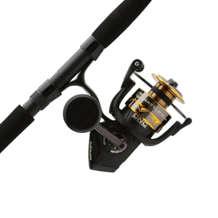 HighPerformance Fishing Combo with Battle IV Spinning Reel and Fishing Rod for Saltwater and Freshwater Angling Ideal for LongD