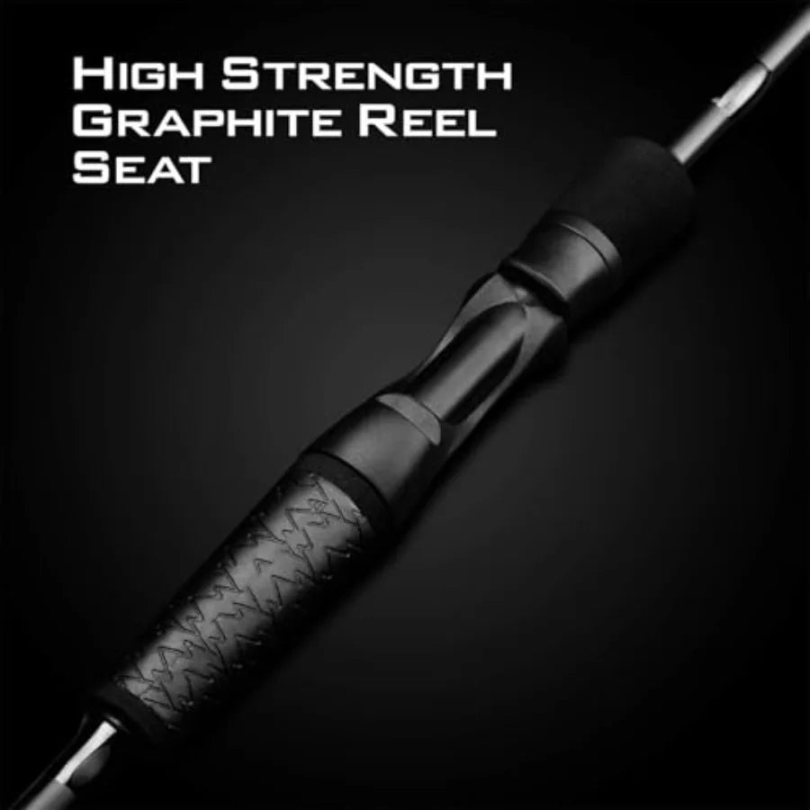 Crixus Fishing Rod and Reel Combo, High Performance Spinning & Baitcaster Combo, IM6 Graphite 2Pc Blanks, Zirconium Oxide Rings,