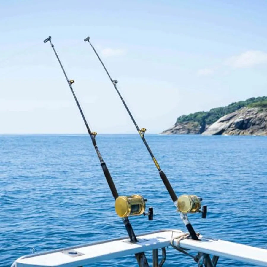 Bent Butt Fishing Rod Deep Sea Fishing Pole with Swivel Tip for Saltwater and Big Game Fishing Applications Enhanced Durability