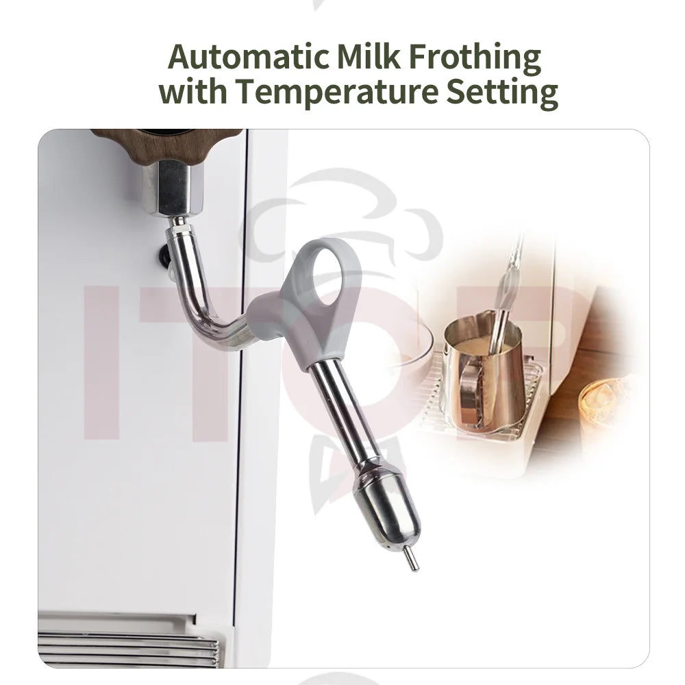 ITOP 2800W Coffee Machine Stepless Pressure Profiling Auto Milk Frothing 58mm Commercial Group CMDR2650