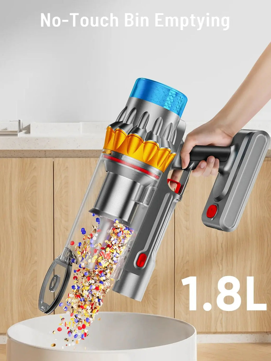 VAKERR X15 Pro 650W Cordless Vacuum Cleaner 65KPA Strong Suction for Pet Hair and Carpet 70Mins Runtime Household cleaning