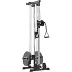 Wall Mount Cable Machine LAT Pulldown with 20-Position Adjustable Pulley System High & Low Pulley for Home Gym