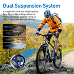 Electric Bike for Adults with Peak 750W Brushless Motor,40Miles 25MPH Commuting Electric Mountain Bike,26"/24'' Tires