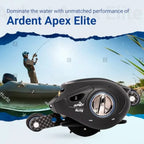 Apex Elite Baitcasting Reel Right Handed 7.3:1 Gear Ratio 12+1 Ball Bearing Aluminum Frame Fishing Reel with EVA Grip Smooth Ca