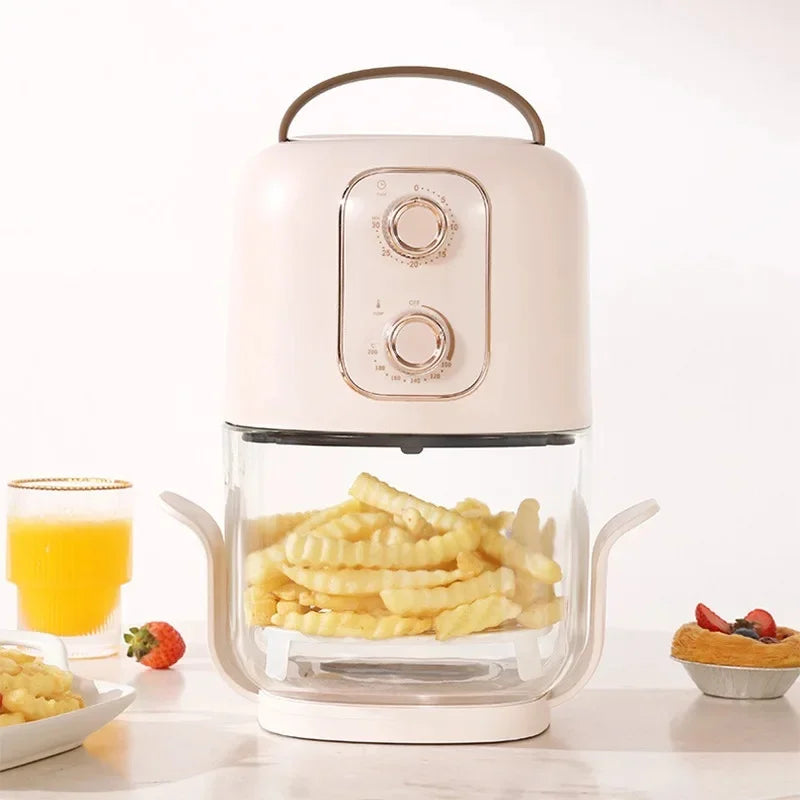 Transparent Visual Air Fryer 8 in 1 Oil-free Electric Fryer Low Fat Electric Oven Quickly Cook Oil-free Healthy Meals