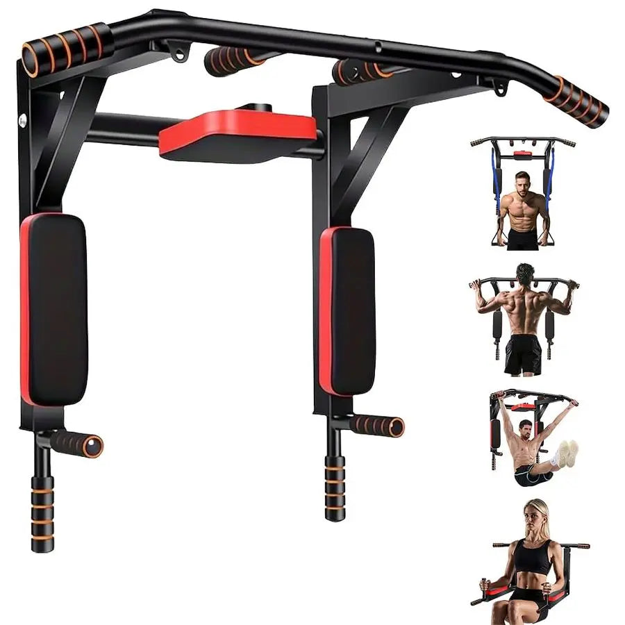 WallMounted PullUp Bar HeavyDuty Indoor Horizontal Bar for Home Gym, ChinUp, Punching Bag, and Exercise Equipment Adjustable amp