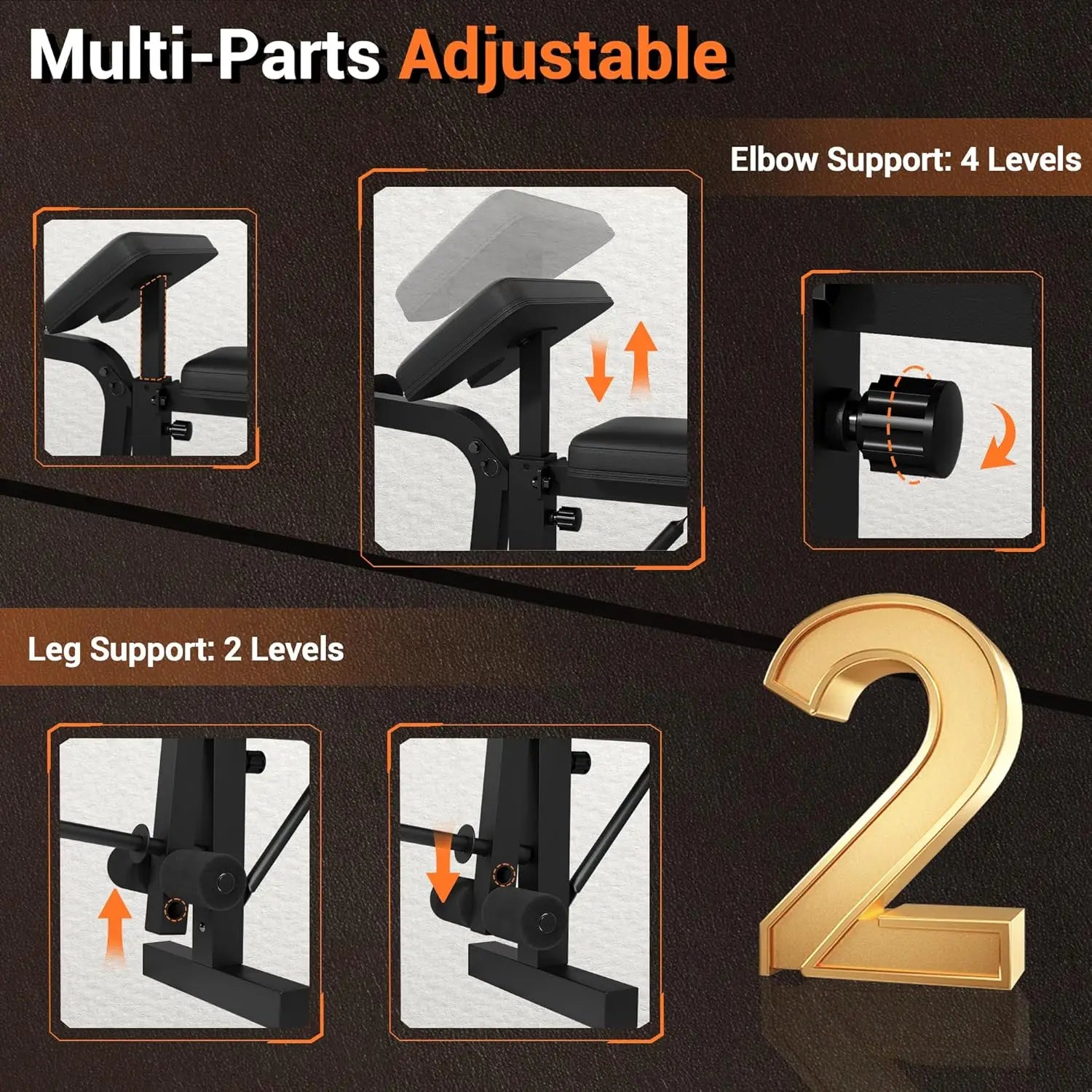 7 in 1 Strength Training Bench with Squat Rack 900 LBS Capacity Multifunctional Adjustable Foldable Workout Bench for Home Gym