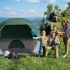 Tents 4 Person Camping Tent, Easy Setup Waterproof Family Tents for Camping, Portable Dome Tent for Outdoor Camping with Rainfly