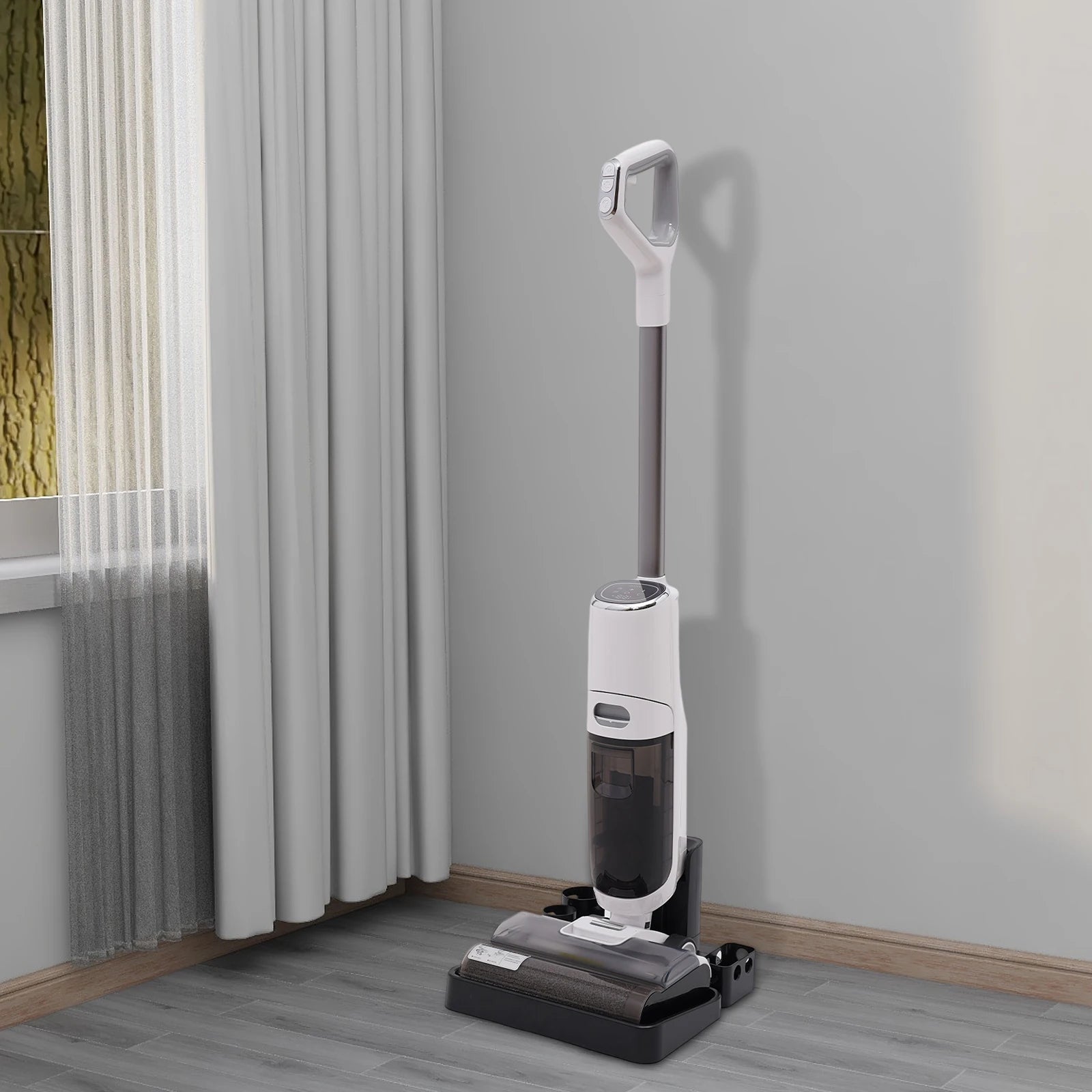 250w Intelligent Wet Dry Dual-Use Vacuum Cleaner, Cordless Hardwood Floor Cleaning Machine, One-Step Cleaning Vacuum Cleaner