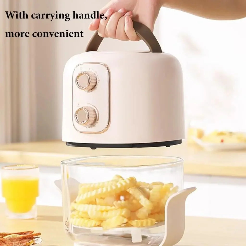 Transparent Visual Air Fryer 8 in 1 Oil-free Electric Fryer Low Fat Electric Oven Quickly Cook Oil-free Healthy Meals