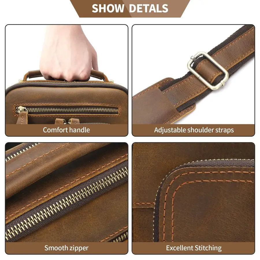 Messenger Bag for Men, Man Purse Crossbody Bags for Work Business