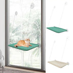Hanging Cat Bed Heavy Duty Windowsill Kitten Resting Soft Perch Window Hammock Seat with 4 Strong Suction Cups for Indoor cats