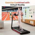 3.5 HP Treadmill for Home with Incline Folding Treadmills Quiet Foldable Running Machine with APP