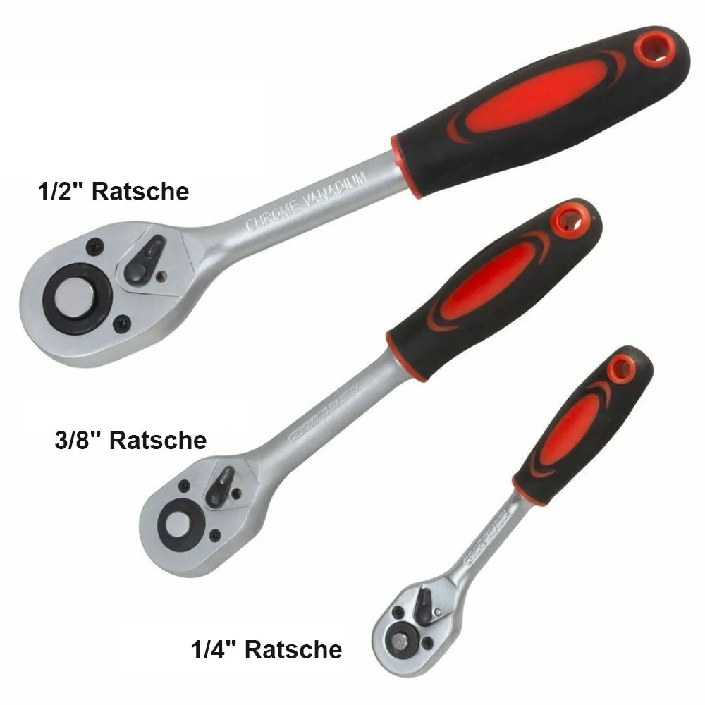 171pcs Socket Wrench Set Car Repair Tool Ratchet Spanner Wrench 1/4 3/8 1/2 Ratchet Spanner Screwdriver Bits Hand Tool