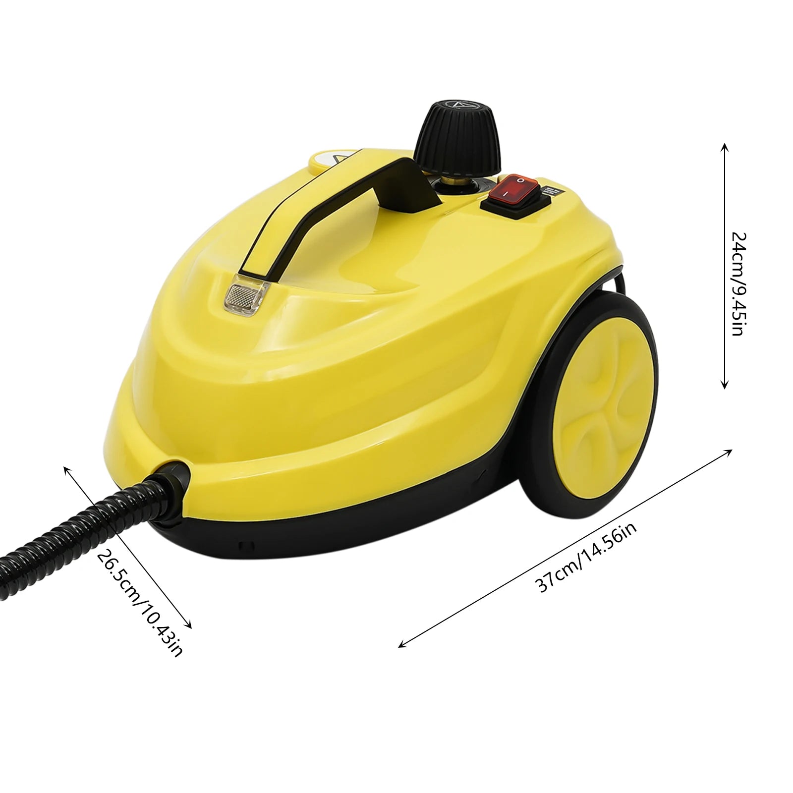 2000 W Steam Cleaner, 110 V High Pressure Steamer Handheld Steam Cleaner for Kitchens Bathrooms Car Interiors Cleaning (Yellow)