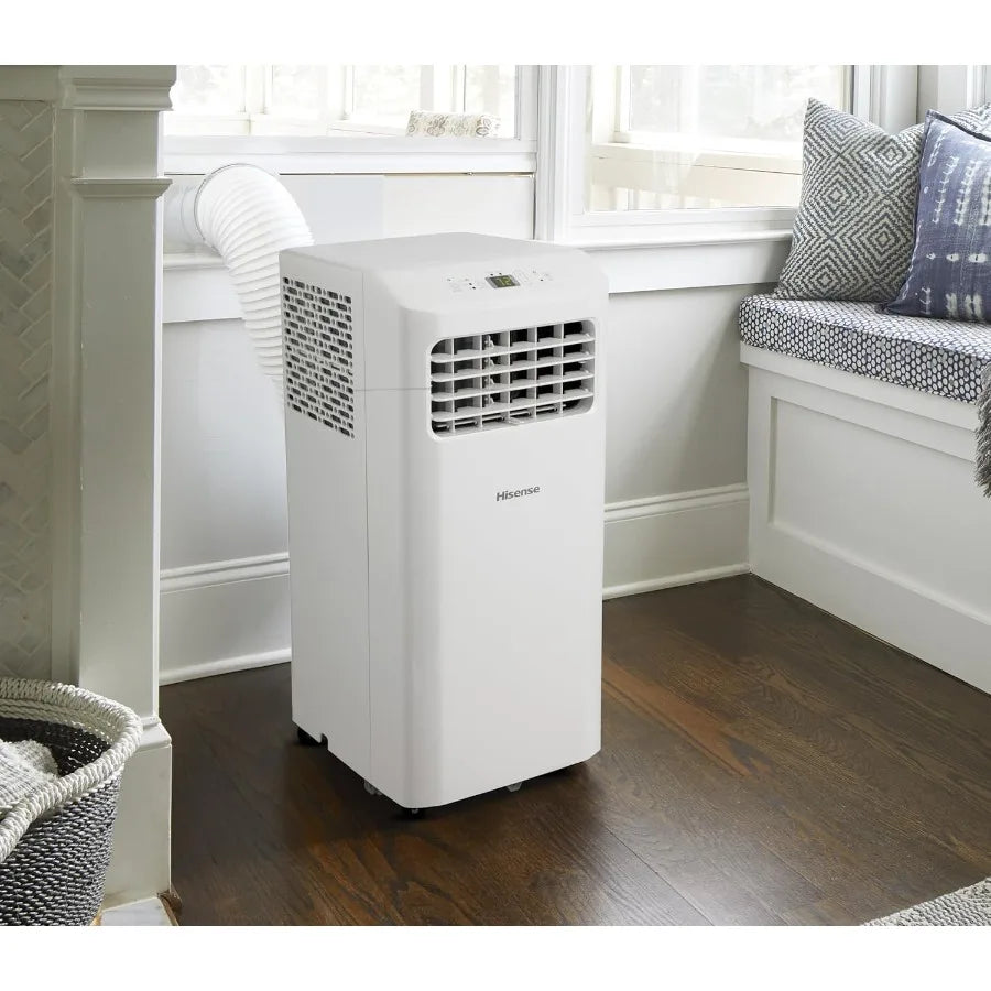 AP0522CR1W 5000-BTU Portable Air Conditioner 115-Volt Vented Renewed for Home Office Use in White with Energy-Efficient Cooling