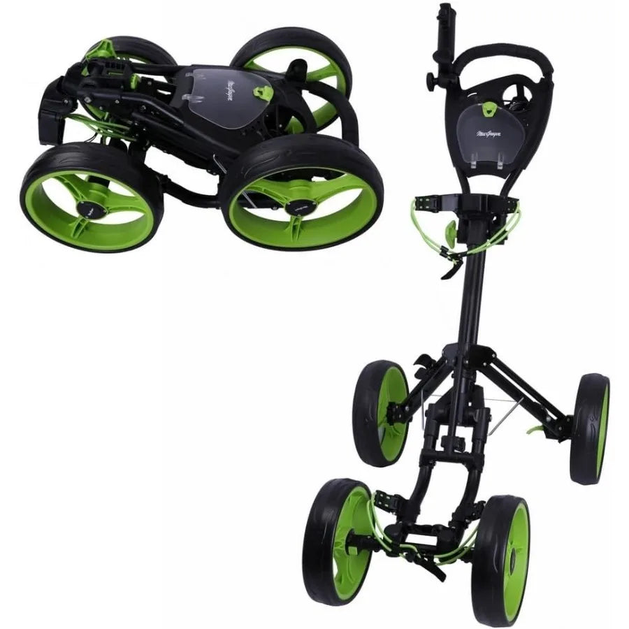 Response Deluxe 4 Wheel Golf Cart for Outdoor Use Black Frame with Durable Steel Construction High-Performance Electric Drive S