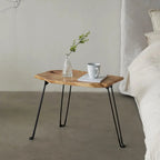 Collection Live Edge Coffee Table, Small Coffee Table, Foldable Lightweight Side Table, Natural Wood Coffee Table, Live Edge Tab