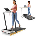 Walking Pad Under Desk Treadmill with Incline 2 in 1 Folding Treadmill for Home and Office Use Compact Portable Treadmill with