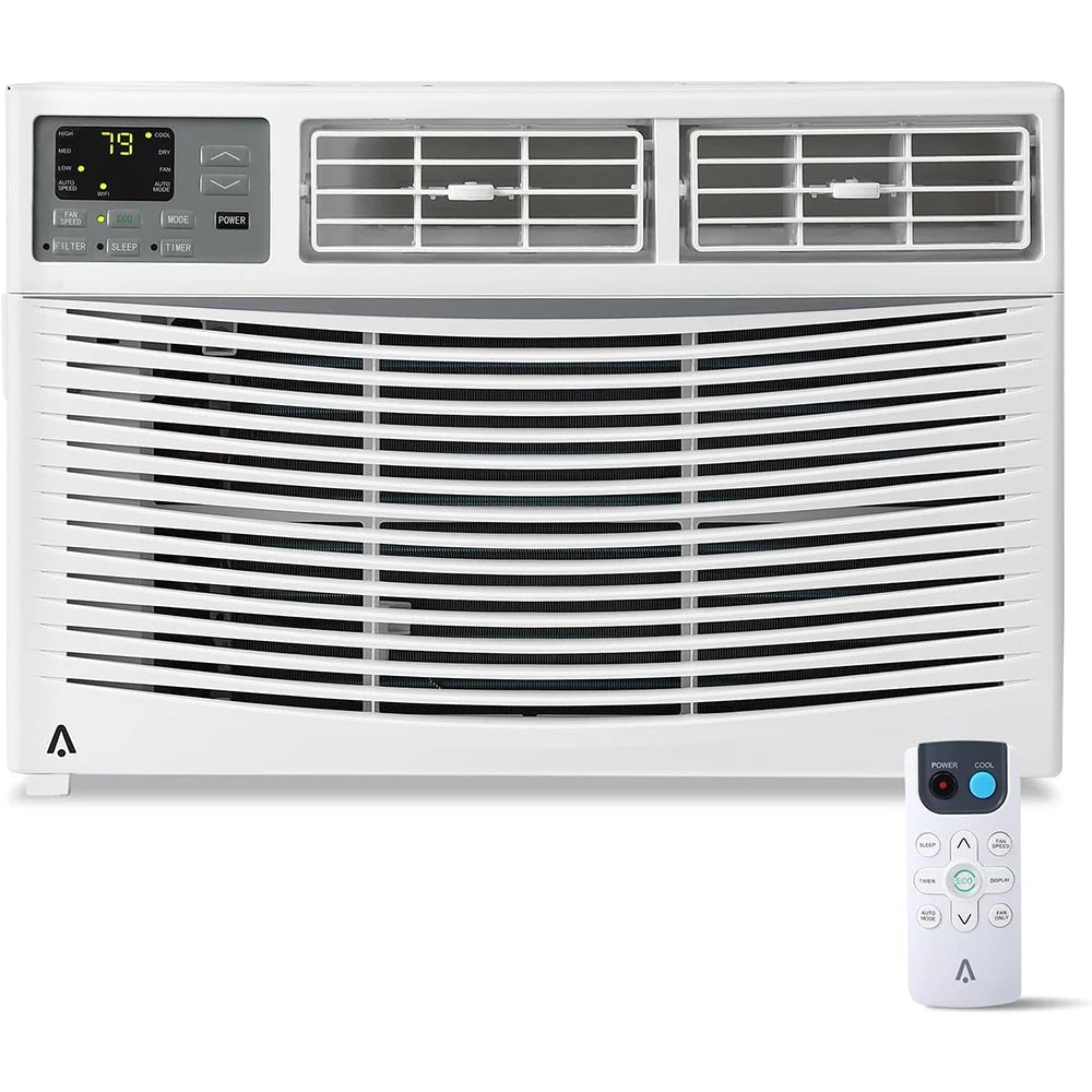 8,000 BTU Window Air Conditioner,AC Window Unit Cool up to 350 Sq. Ft w/Wifi Controls & 4 IN 1 Cooling, Dry, Fan,and Auto Mode
