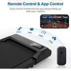 DeerRun 2025 Upgrade Walking Pad - Raceable Smart Under Desk Treadmill with Rewards Program Quick Setup 2.5HP APP/Remote Contro