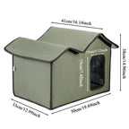 Cat House Waterproof Outdoor Winter Warm Pet Cat Cave Sleeping Beds Tent Home Foldable and Washable for Small Dog Puppy Supplies