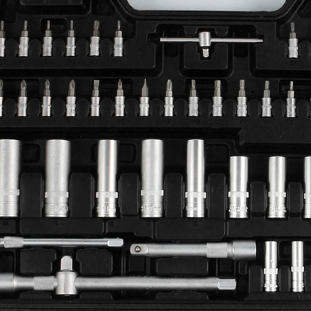 171pcs Socket Wrench Set Car Repair Tool Ratchet Spanner Wrench 1/4 3/8 1/2 Ratchet Spanner Screwdriver Bits Hand Tool