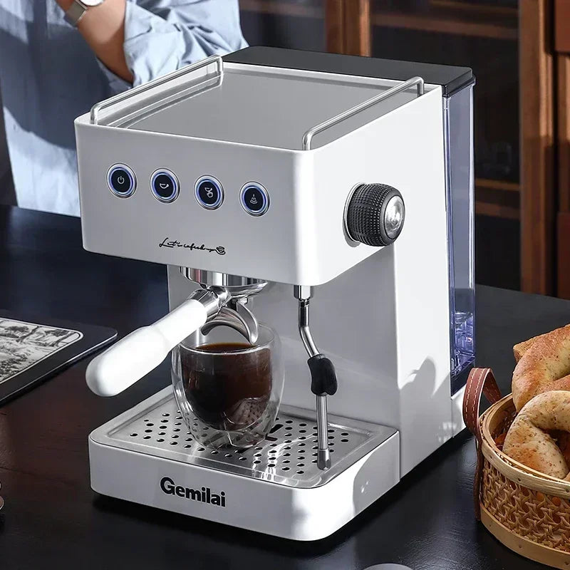 220V Gemini CRM3005G Home Coffee Machine Semi Automatic Office Small Italian Concentrated Steam AD