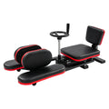 Leg Stretcher, Stretching Training Machine, 180° Adjustable Fitness Trainer, Load-Bearing 120kg, Red Border Black Style