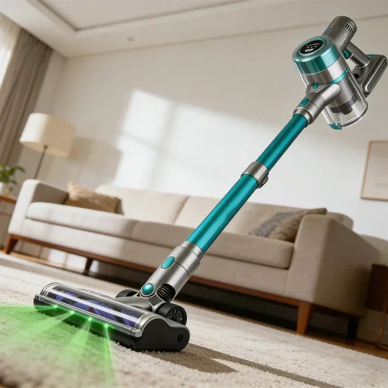 Ultra-Strong Cordless Vacuum Cleaner 60Min Long Runtime Removable Battery Smart LED Display Wireless Home Appliance Handheld