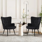 Mid Century Modern Velvet Accent Chair: Comfortable Armchair for Living Room, Ideal for Leisure and Guest Seating