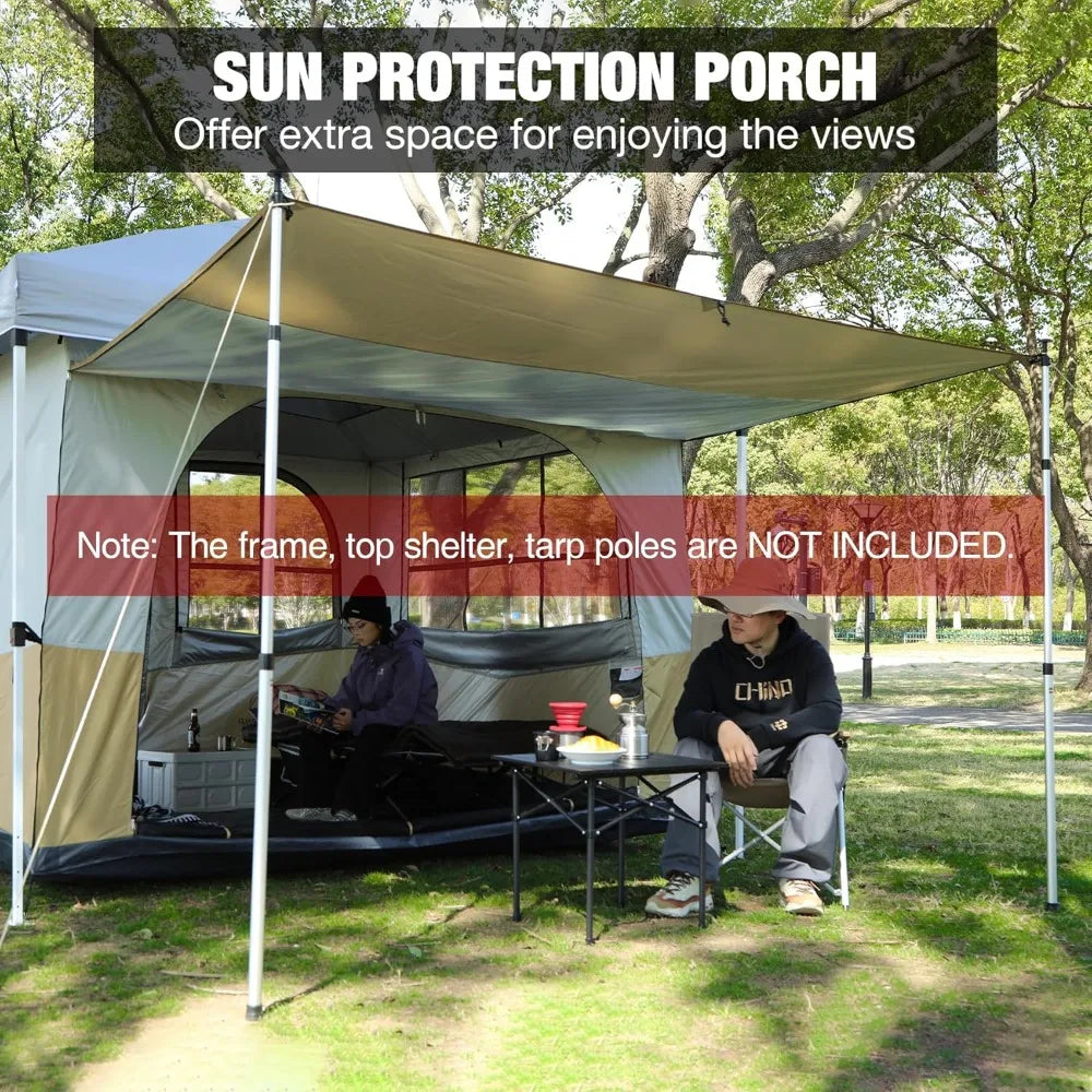 Camping Inner Tent for Pop Up Canopy, Cube Tent Converts 10x10 Straight Leg Canopy into Camping Tents, Fully Vented Roof