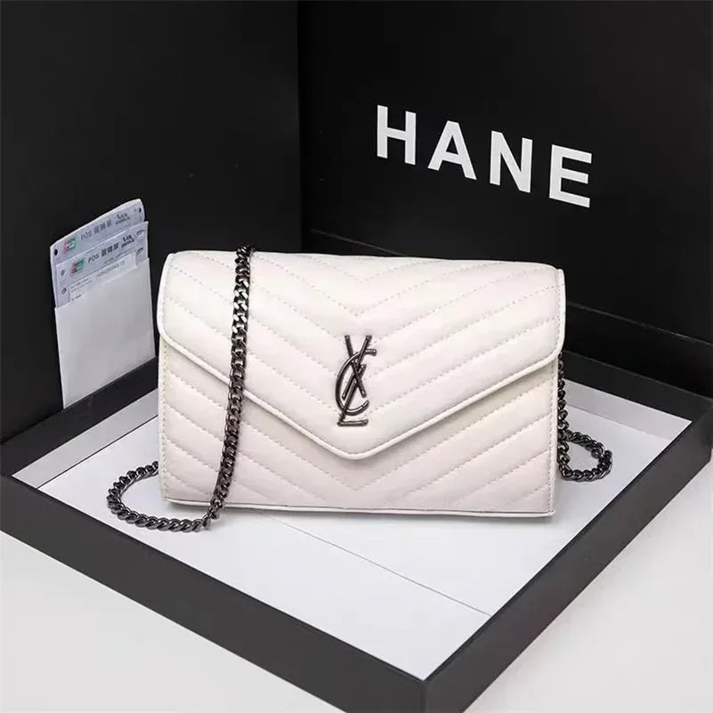 Classic rhombus chain leather shoulder bags designers luxury clutch women handbag Designer LOULOU A5 BY5