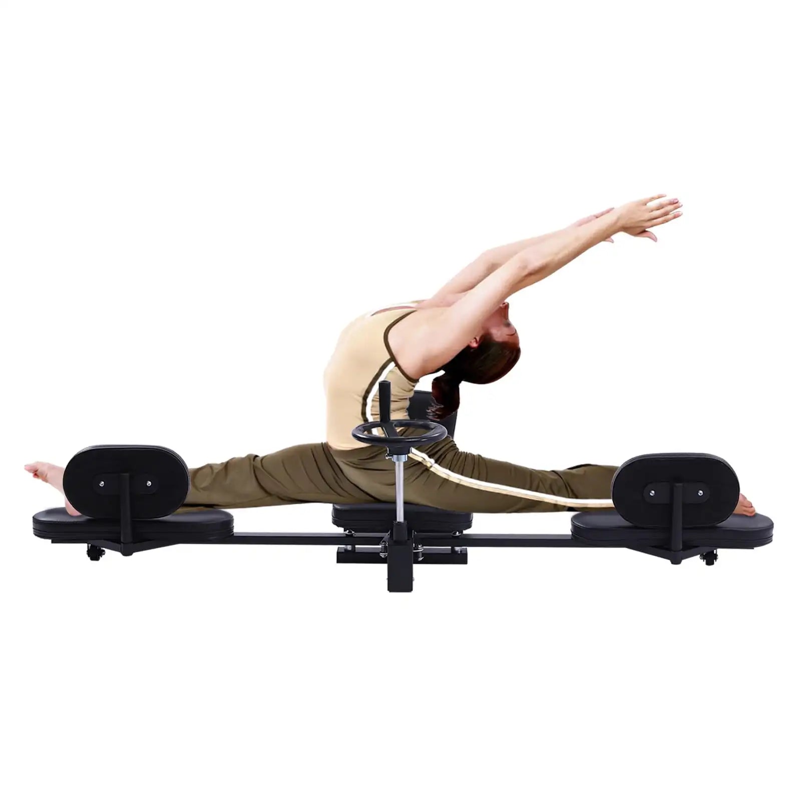 220lbs Pro Leg Stretcher Yoga Split Leg Stretching Machine Heavy Duty Flexibility Training Machine Home Gym Fitness Equipment