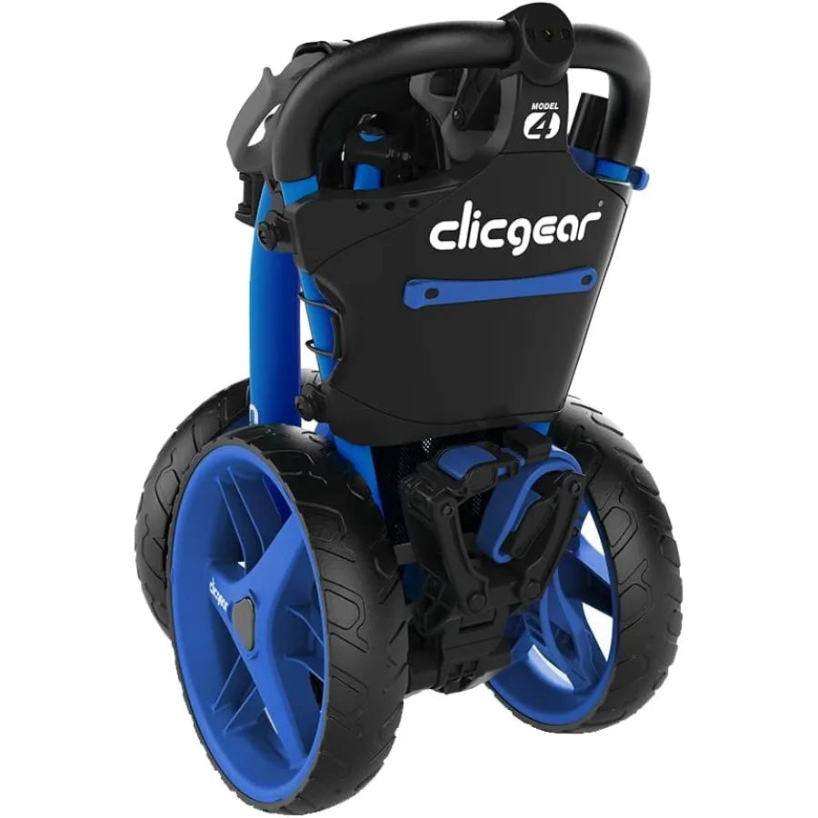 Clicgear Model 4.0 Golf Push Cart 3-Wheel Foldable Walking Golf Cart for Outdoor Use with Durable Lightweight Aluminum Frame in