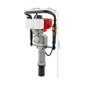 52CC 2-Stroke Gas Post Driver with Anti-Vibration Grip, 2 Socket Sizes for Fencing, Construction, and Agricultural Piling Work