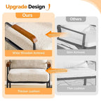 Mid-Century Modern Accent Armchiars Set of 2 for Small Space, Small Comfy Upholstered Leisure Reading Chairs, Customized
