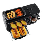 New Upgrade110V/220V Household Multi-Function Breakfast Machine Kitchen Coffee Omelette Machine Automatic Toaster Multi-Function