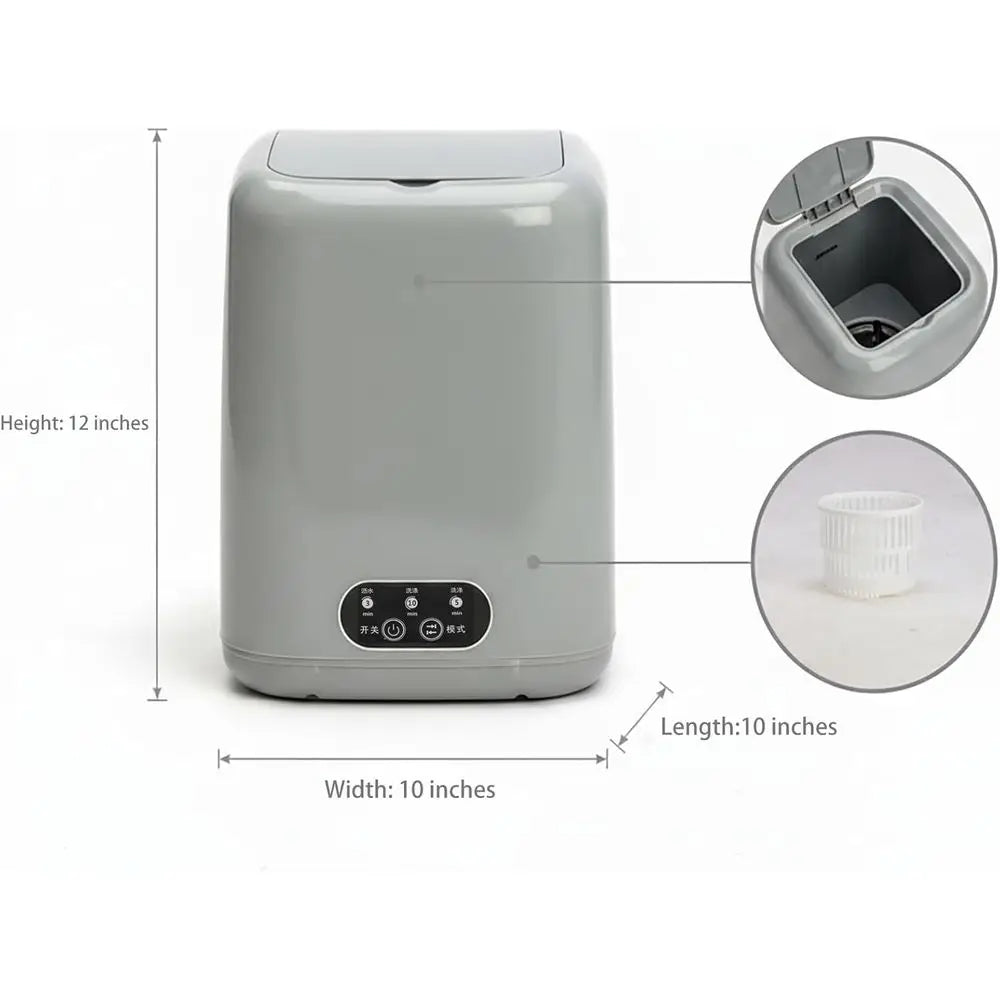 Portable Washing Machine, Mini Compact Washer & Dryer Combo, Small Countertop Laundry for Apartments & RVs, Hand Wash Clothes