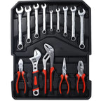 899pcs Home Repair Tool Set Kit for Men, Toolbox Storage Case with 4 Drawers, General Household Tool Kit with Rolling Tool