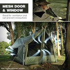 Large Hammock Hot Tent with Stove Jack Waterproof and Windproof Winter Wall Tent with Snow Skirt Ultralight 4 Season Tents for